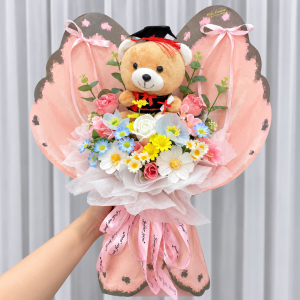 SPG31 - Butterfly Teddy ~ Soap Flower 香皂花