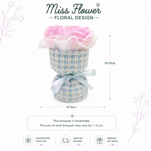 SRS88 - Rose & Tweet ~ Soap Flower 香皂花