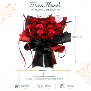 SRS80 - Velvet Flame ~ Soap Flower 香皂花
