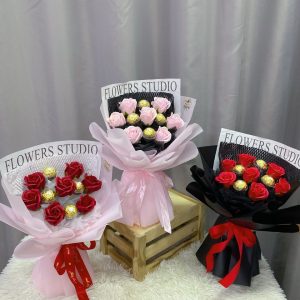SRS85 - Sweetheart Bouquet ~ Soap Flower 香皂花