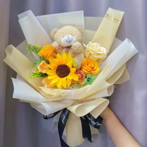 AF11 - Bear-y Sunshine ~ Artificial Flowers 仿真花