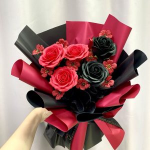 SRS90 - Obsidian Crimson ~ Soap Flower香皂花