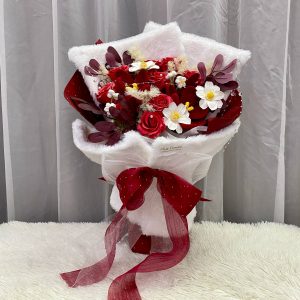 SRS91 - Snow Kiss ~ Soap Flower香皂花