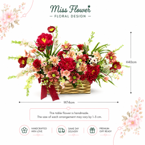 HW04 - Rosewood Elegance ~ Artificial Flower 仿真花