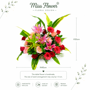 FTF04 - Crimson Elegance ~ Fresh Flower 鲜花