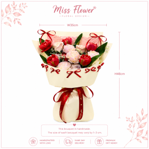 AF27 - Cherry Ribbon ~ Artificial Flowers 仿真花
