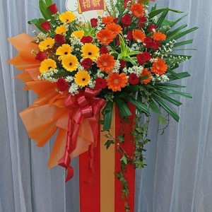 OFS90 - Fortune Cat Fiesta ~ Fresh Flower 鲜花