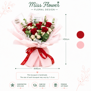 RS136 - Velvet Promise ~ Fresh Flower 鲜花