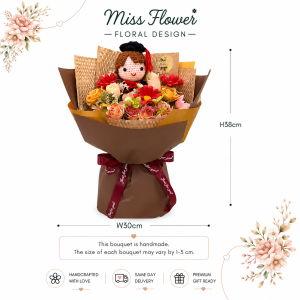 AFG08 - Autumn Scholar ~ Artificial & Crochet Flower 仿真&针织花