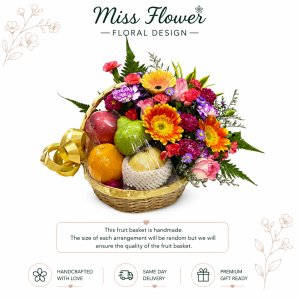 Random Fruit Basket ~ Fresh Flower 鲜花