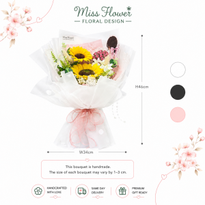AF34 - Sun Kissed Love ~ Artificial Flowers 仿真花