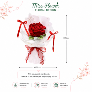 CRF08 - Springtime Bliss ~ Crochet Flower 针织花