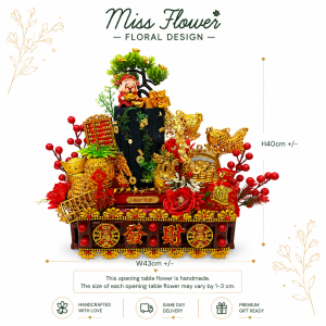 OTF60 - Prosperity Glow Pot ~ Artificial Flower 仿真花