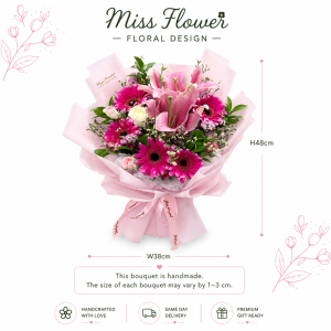 MX08 - Blushing Charm ~ Fresh Flower 鲜花