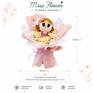 SRS105 - Crybaby’s Love Note ~ Soap Flower 香皂花