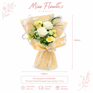 AF45 - Creamy Bloom ~ Artificial Flowers 仿真花