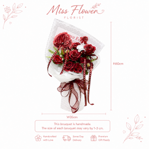 AF43 - Deep Love ~ Artificial Flowers 仿真花