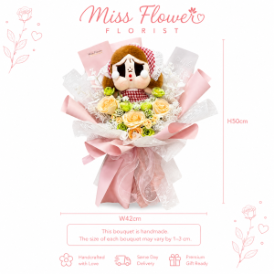 SRS105 - Crybaby’s Love Note ~ Soap Flower 香皂花