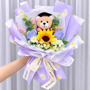 AFG27– Little Sunshine Bear ~ Soap & Artificial Flower 仿真&香皂花