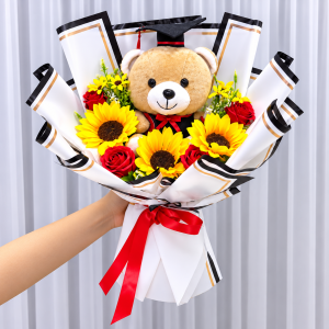 AFG25– Little Sunshine Bear ~ Soap & Artificial Flower 仿真&香皂花